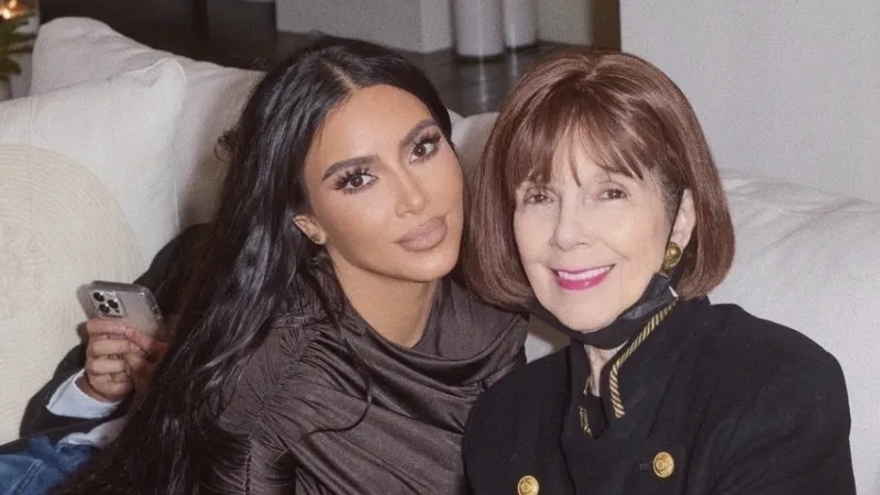 Kim Kardashian Defends Holiday Post After Grandmother's Death