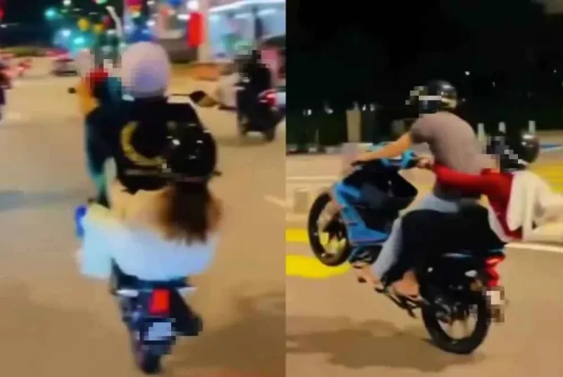 KL Police Arrest Four for Dangerous Wheelie Stunts