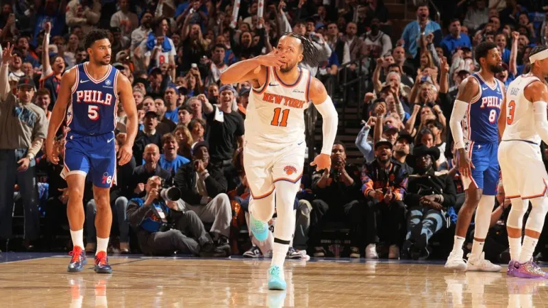 Les Knicks écrasent les 76ers par 39 points, victoire historique