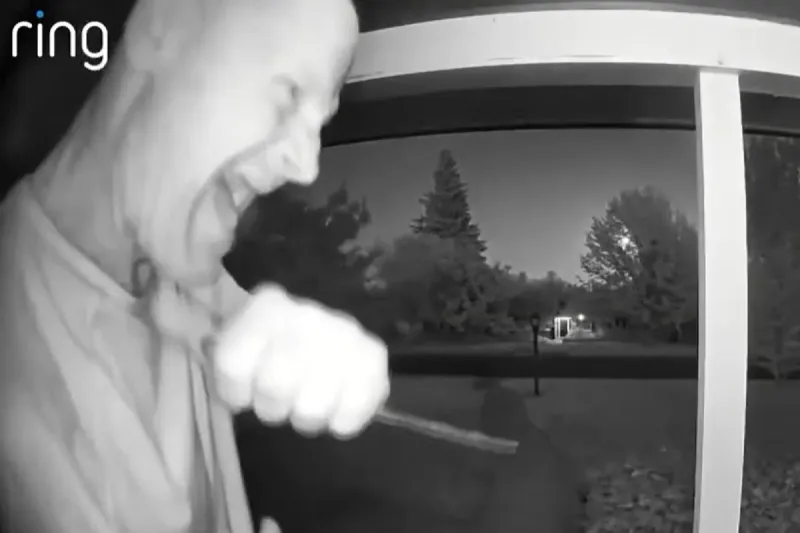 Knife-wielding man caught on Ring camera in Sacramento