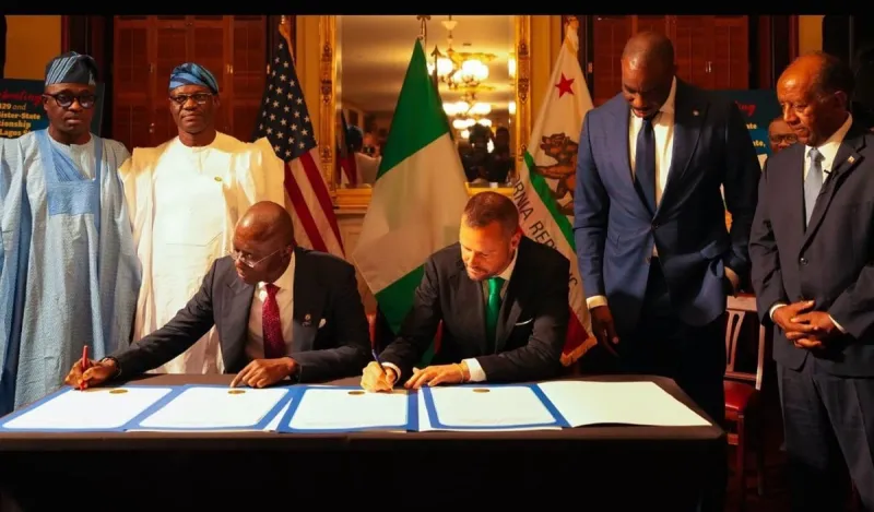 Lagos and California Sign Sister State Partnership