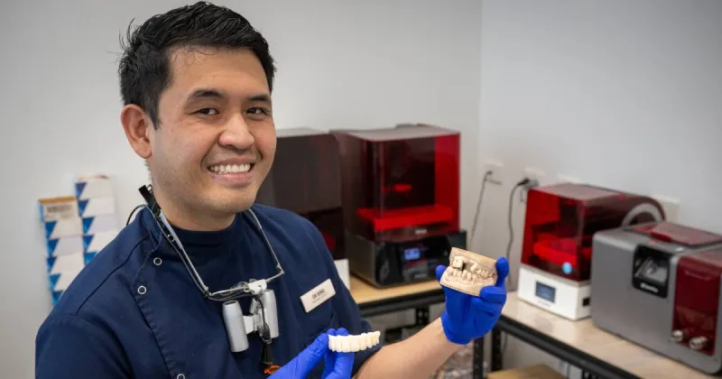 Launceston Dentist Bing Lee Creates In-House Prosthetics