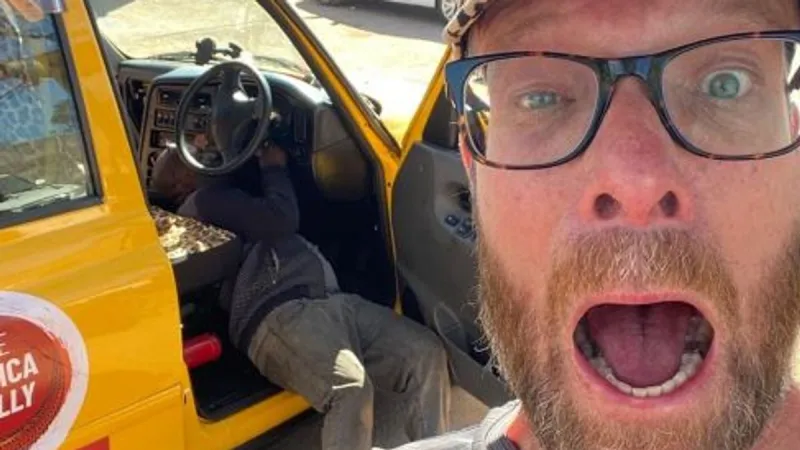 Leeds pals hotwire London cab on Africa rally