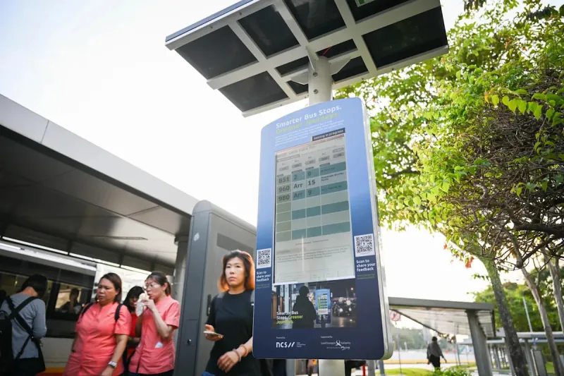 LTA trials solar-powered colour e-paper bus display