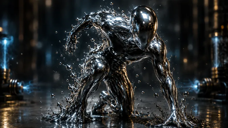 Robot liquide magnétique peut se diviser et fusionner