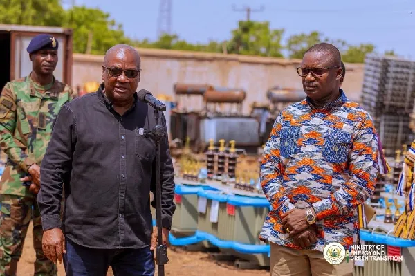 Mahama, Jinapor Inspect Transformer Deployment in Northern Ghana