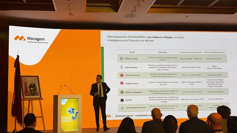 Managem affiche un CA de 13,7 milliards de DH, porté par les prix et projets