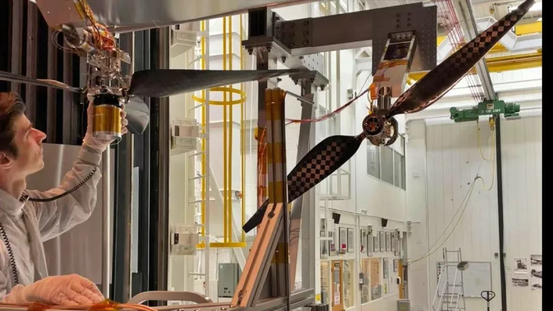 Mars Helicopter Blades Break Sound Barrier in Tests