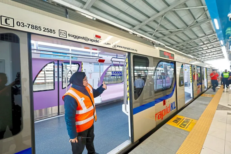 Media preview ride on Shah Alam LRT line