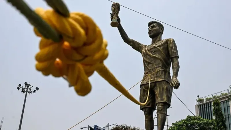 Statue de Messi à Kolkata retirée pour raisons de sécurité