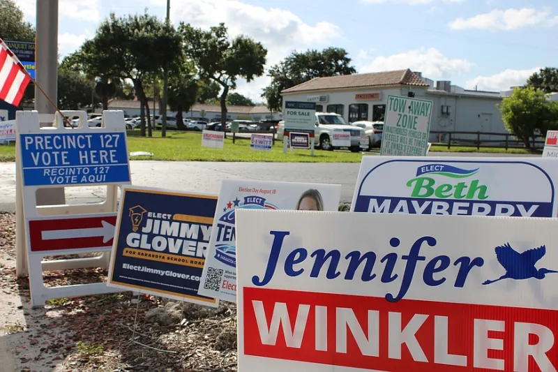 Midday Voter Turnout in Mid-20s in Manatee, Sarasota