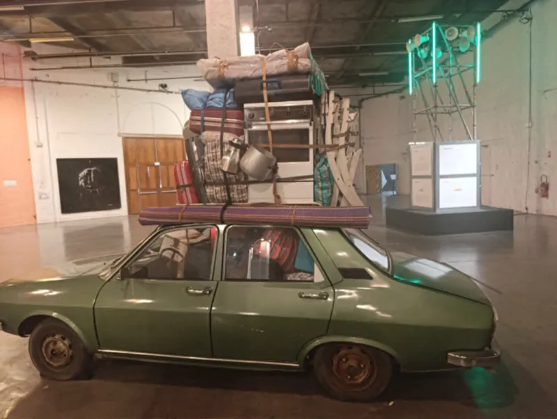 Moroccan Artist's Intimate Renault 12 Exhibition in Roubaix