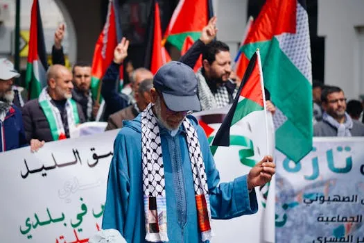 Marocains à Rabat pour les prisonniers palestiniens