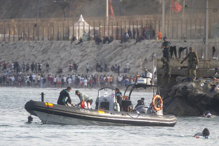 Morocco arrests 148 migrants after mass Ceuta crossing attempt