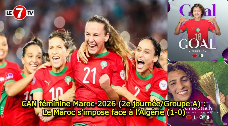 Morocco beats Algeria 1-0 in Women's AFCON opener