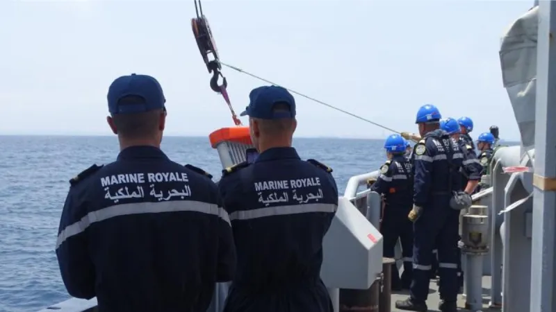 Exercice conjoint Maroc-France contre la pollution maritime