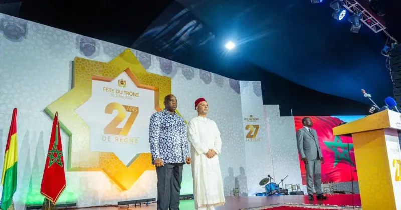 Morocco-Guinée: Throne Day Reception in Conakry