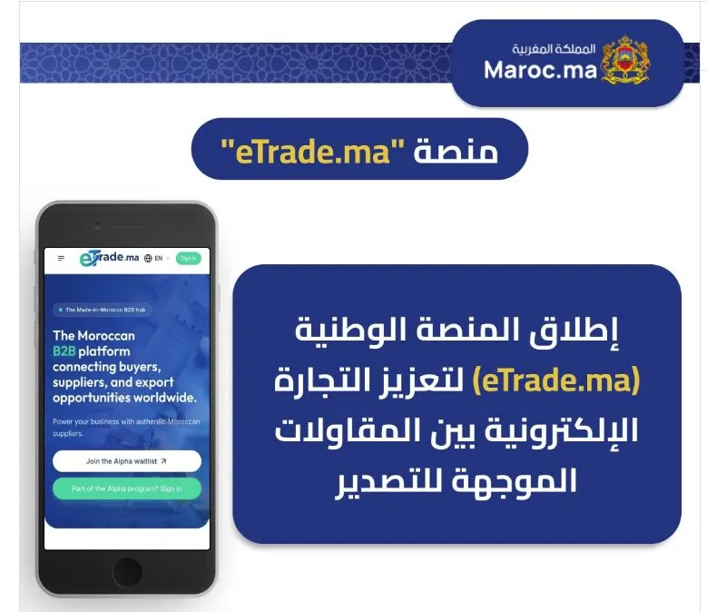 Lancement d'eTrade.ma pour booster les exportations