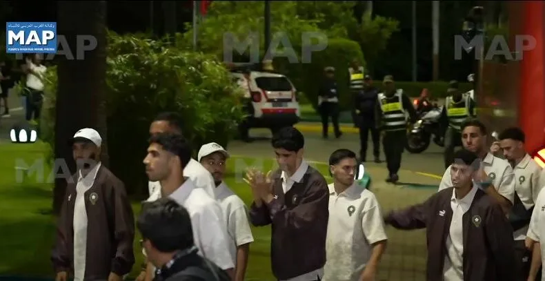 Morocco National Football Team Arrives at Rabat-Salé Airport