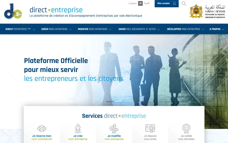 Morocco: Over 50,300 Online Business Creations via DirectEntreprise