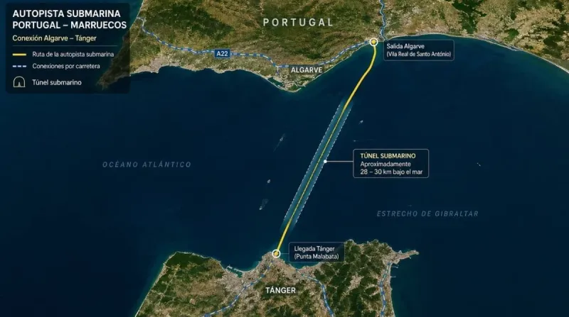 Tunnel Maroc-Portugal : Un projet à 800 millions d'euros vérifié