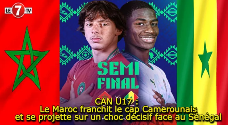 Morocco U17 beats Cameroon, faces Senegal in CAN
