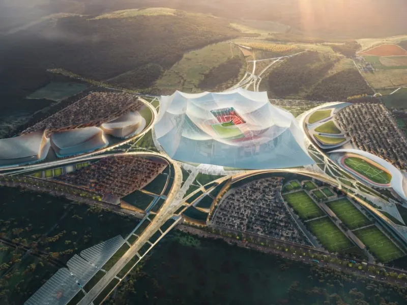 Morocco’s 115,000-Seat Stadium Is 30% Built and Ahead of Schedule