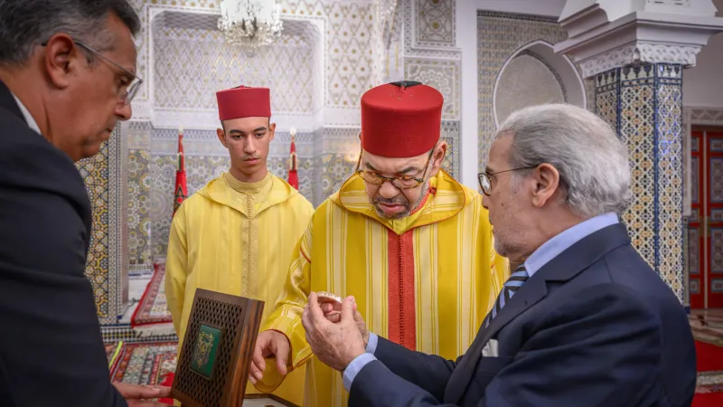 Morocco's Central Bank Governor Presents Annual Report to King
