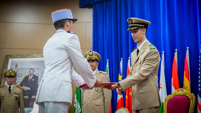 Morocco's Crown Prince Presents Staff College Graduates