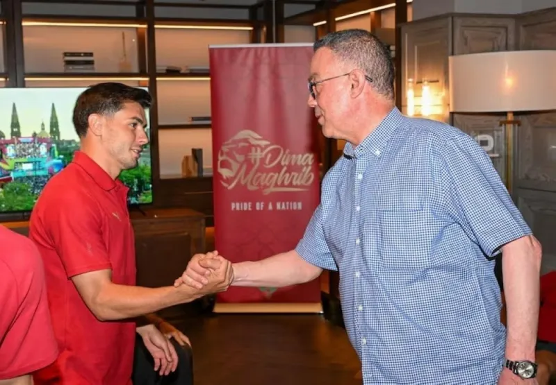 Le président de la FRMF visite le camp des Lions de l'Atlas
