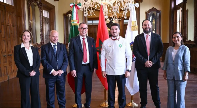 Lekjaa reçu par le gouverneur du Nuevo León pour le Mondial 2030