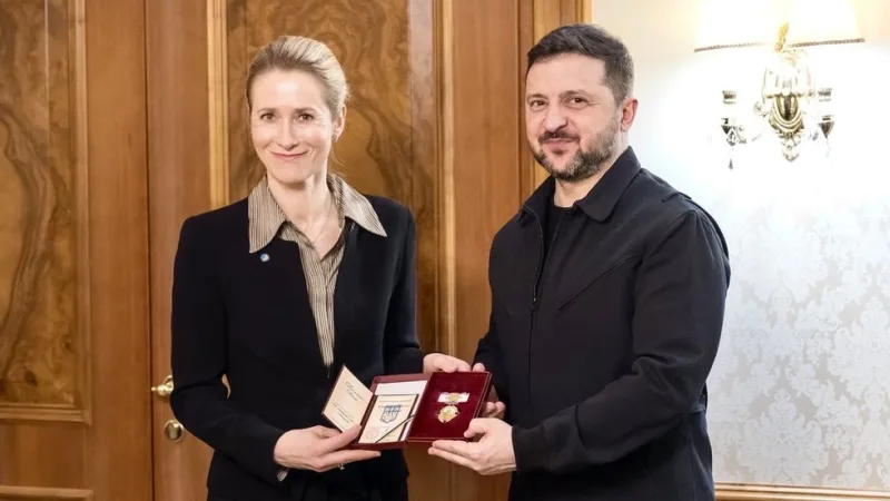 Moscow Criticizes Zelensky's Award to Estonian PM Kallas