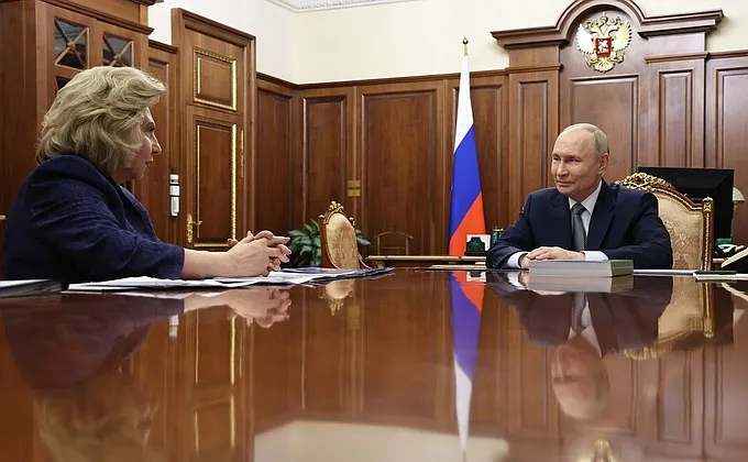 Moskalkova Presents Annual Human Rights Report to Putin