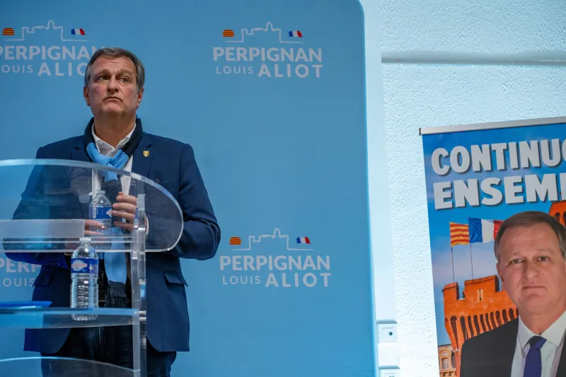 Louis Aliot Poised for First-Round Victory in Perpignan Mayoral Race