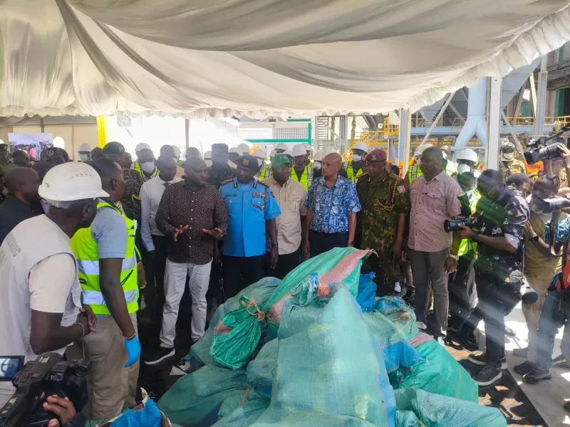 Murkomen Leads Destruction of Sh8.2bn Meth in Mombasa