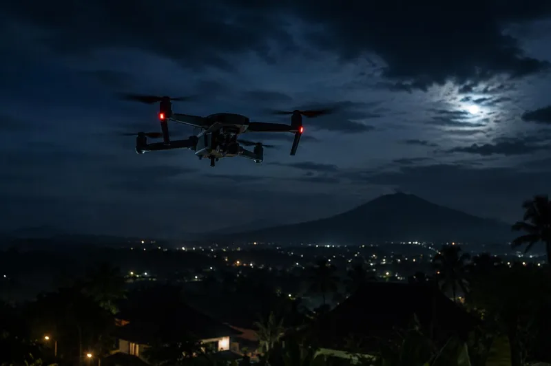 Mystery Drones Spotted Over Tabanan at Night