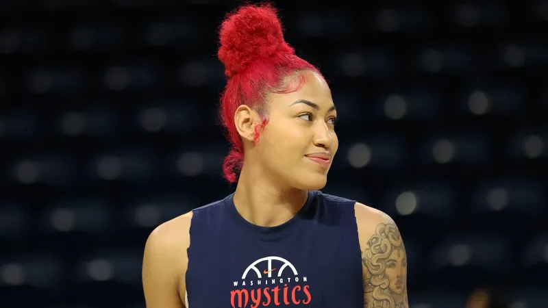 Mystics' Shakira Austin Pre-Game vs Sky