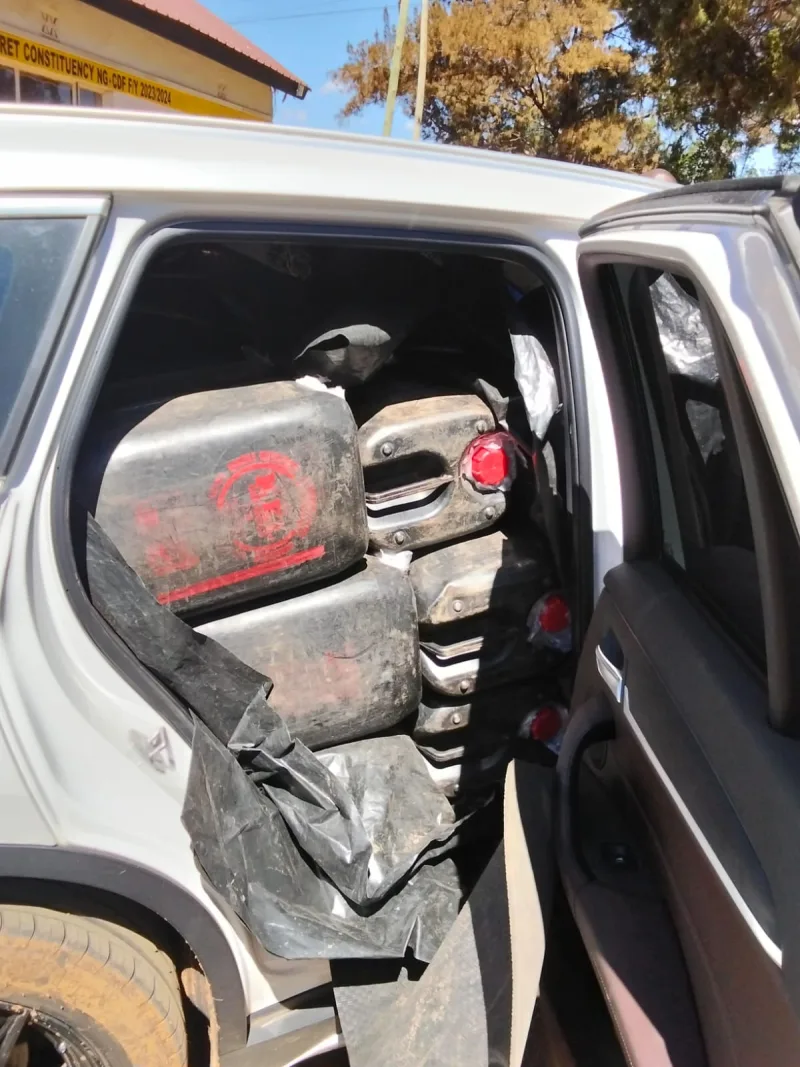 Nacada saisit de l'éthanol illicite d'une valeur de 1,2 million de shillings à Eldoret