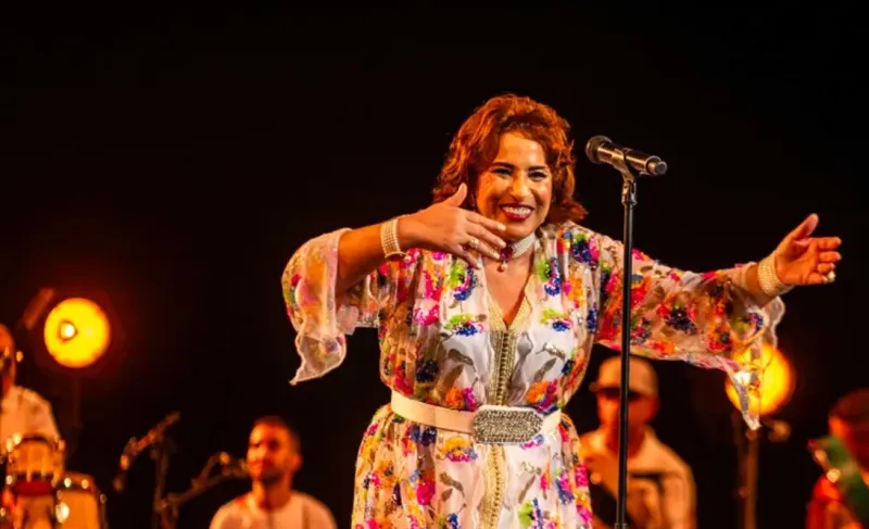 Najat Aâtabou performs at Hammamet Festival