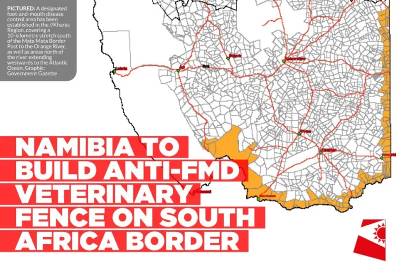 Namibia Plans Veterinary Fence on South Africa Border