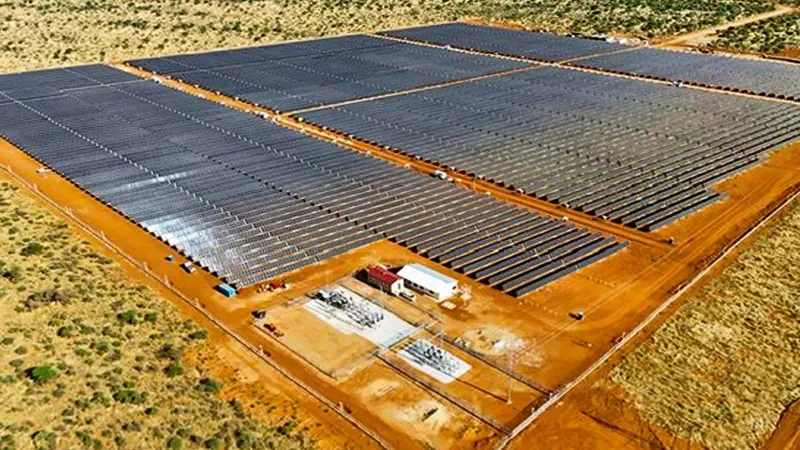 Namibia solar plant powers homes, sells power