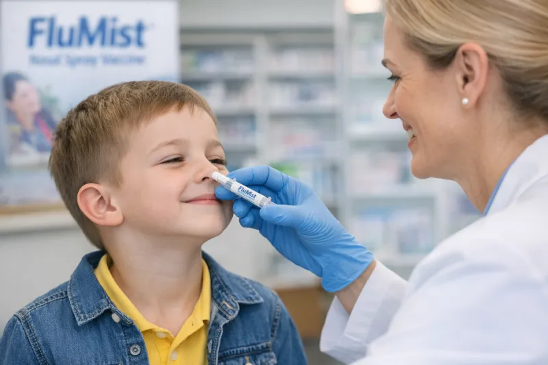 Nasal spray flu vaccine popular with families in 2026