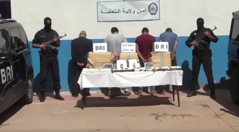 Nearly 100 kg of Cannabis Seized in Naâma, Algeria