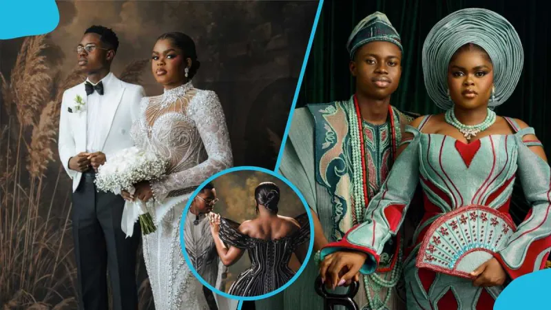 Nigerian Bride Jarvis Wears Metallic Steampunk Gown