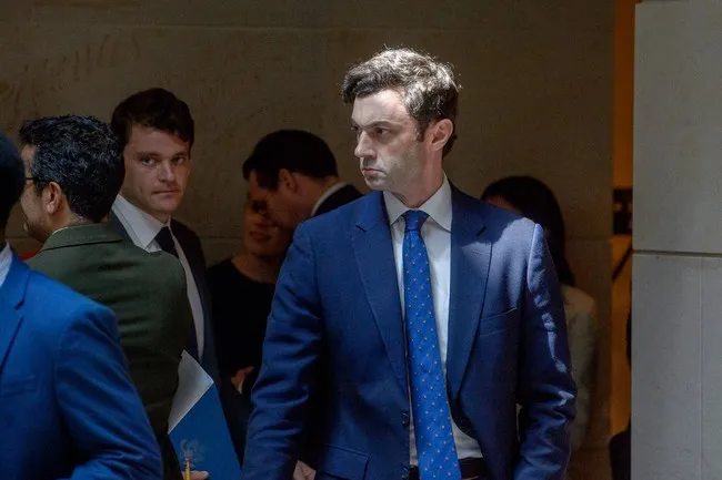Ossoff Criticizes Trump Aide Harp in Heated Exchange