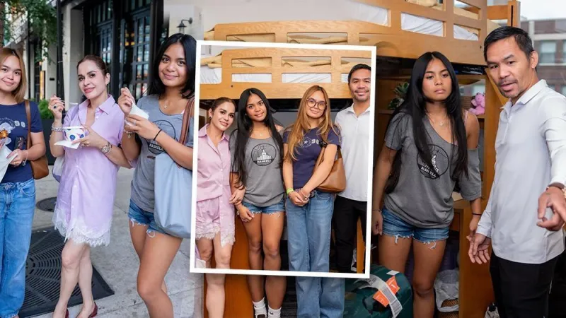 Pacquiao Family Helps Daughter Queenie Settle into US College Dorm
