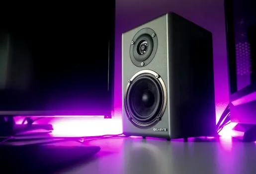 Powered Bookshelf Speakers: Visual & Sonic Punch