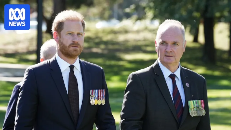 Prince Harry attends ceremony at Australian War Memorial