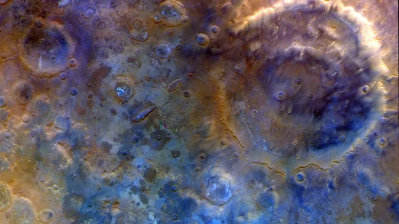 Psyche Spacecraft Captures Blue Mars Image During Flyby
