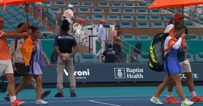 Rain delays Miami Open final, forces mid-match suspension